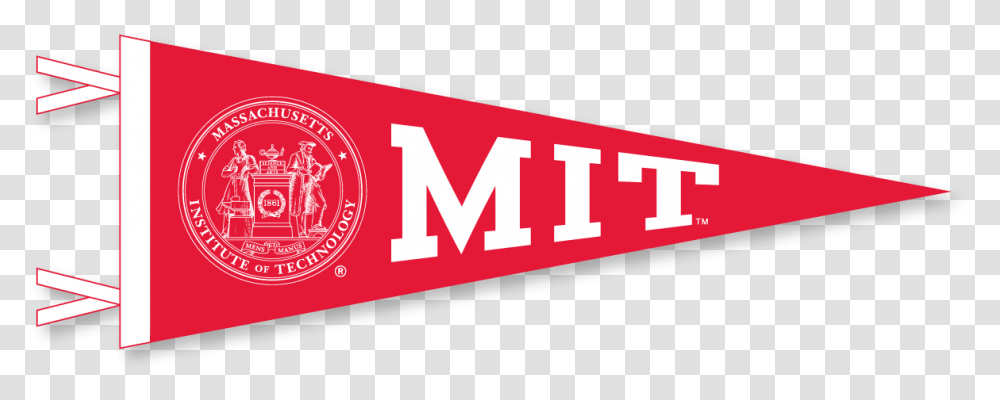 Mit Pennant With Seal St John's University Pennant, Label, Sticker, Logo Transparent Png
