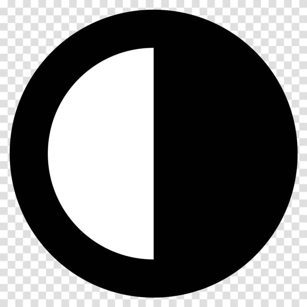 Mitad Blanco Y Negro Mitad Color, Moon, Outer Space, Night, Astronomy Transparent Png