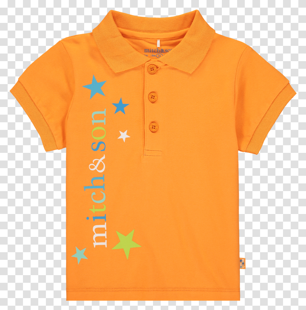 Mitch & Son Orange 'star' Polo Nathan Polo Shirt, Clothing, Apparel, T-Shirt Transparent Png