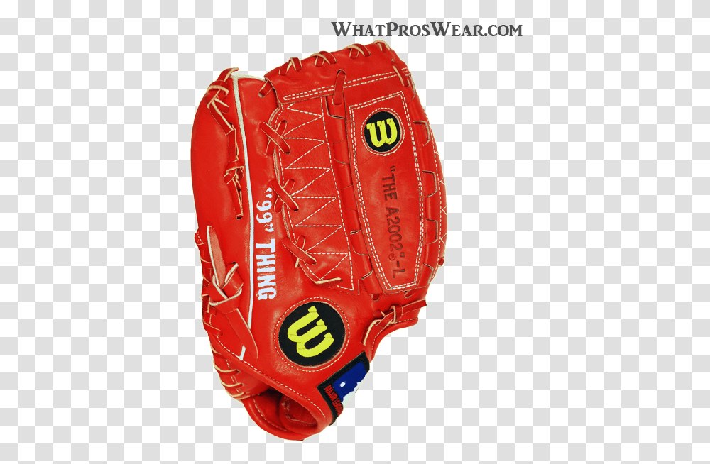 Mitch Williams Glove Pedro Martinez Red Glove, Apparel, Baseball Glove, Team Sport Transparent Png