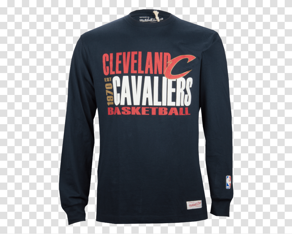 Mitchell Amp Ness Cleveland Cavaliers Quick Whistle Majica Long Sleeved T Shirt, Apparel, Sweatshirt, Sweater Transparent Png