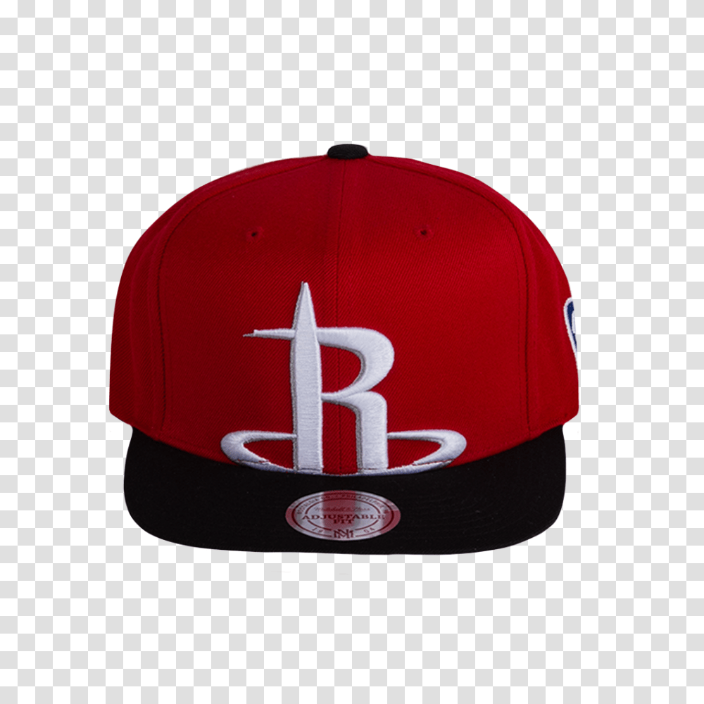 Mitchell Ness Nba Houston Rockets Cropped Xl Logo Snapback Cap, Apparel, Baseball Cap, Hat Transparent Png