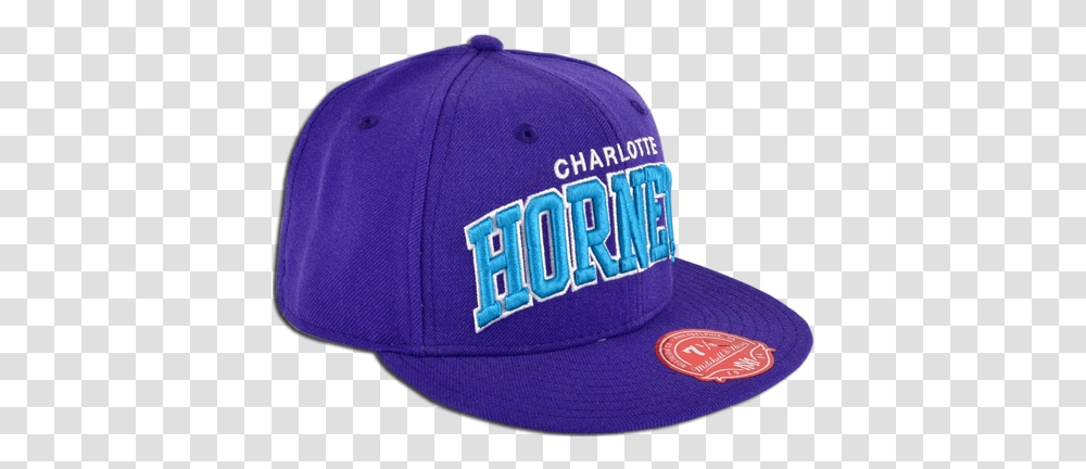 Mitchell & Ness Nba Charlotte Hornets Fitted Cap Baseball Baseball Cap, Clothing, Apparel, Hat Transparent Png
