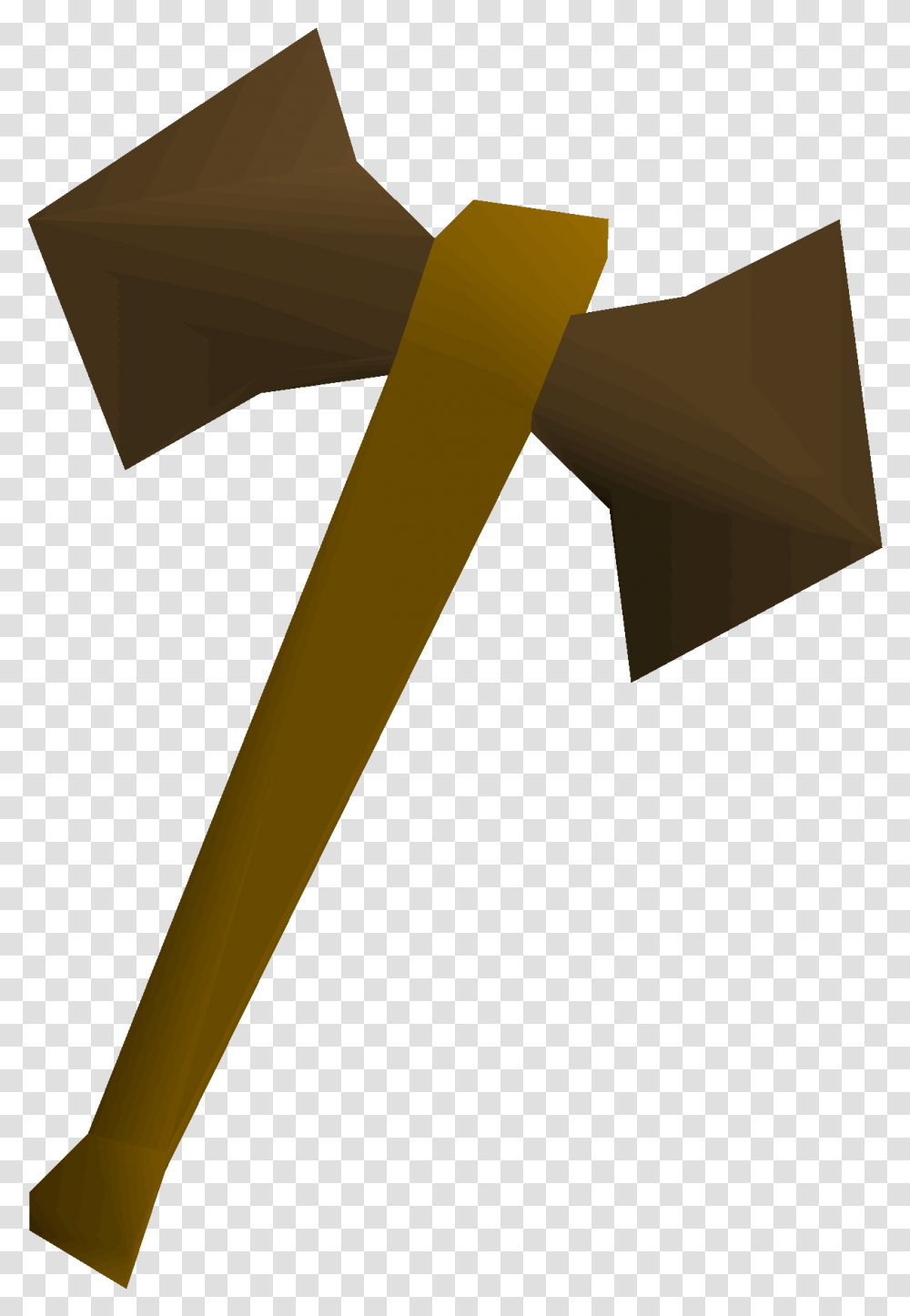 Mithril Battleaxe Runescape Clipart Gold Black Battle Axe, Tool, Cross, Symbol Transparent Png