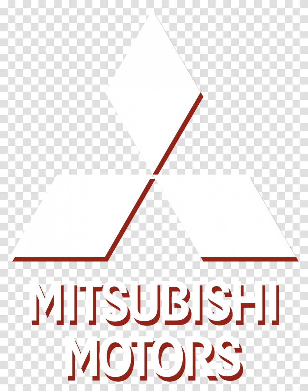 Mitsubishi Motors White Logo Mitsubishi Motors, Symbol, Trademark, Label, Text Transparent Png
