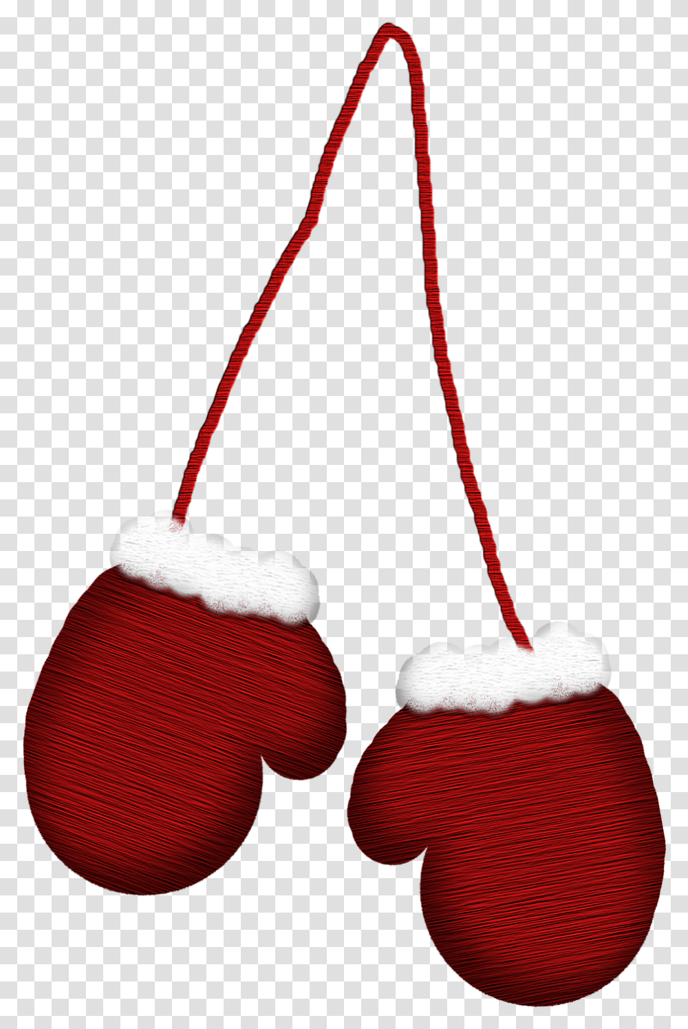Mittens Clip Art Mittens On String Clipart, Christmas Stocking, Gift, Ornament Transparent Png