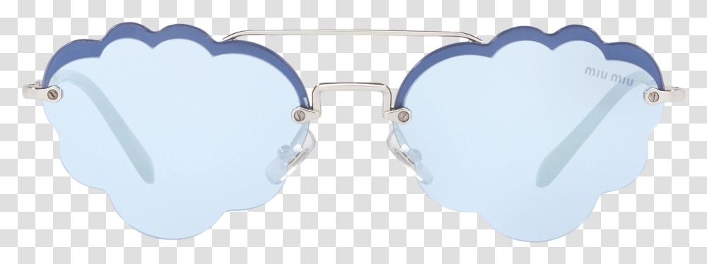 Miu Cloud Frames Reflection, Goggles, Accessories, Accessory, Sunglasses Transparent Png