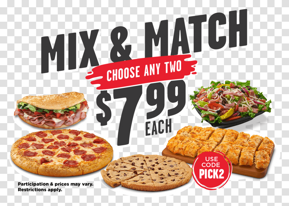 Mix Amp Match Madness, Burger, Food, Pizza, Lunch Transparent Png