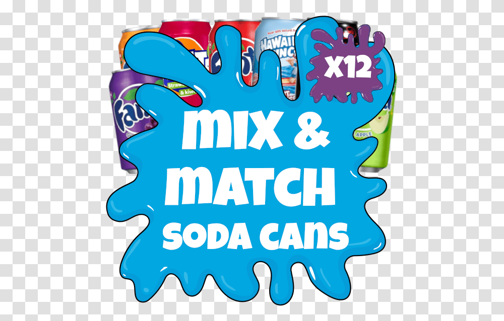Mix And Match Soda Cans, Paper, Flyer, Poster Transparent Png
