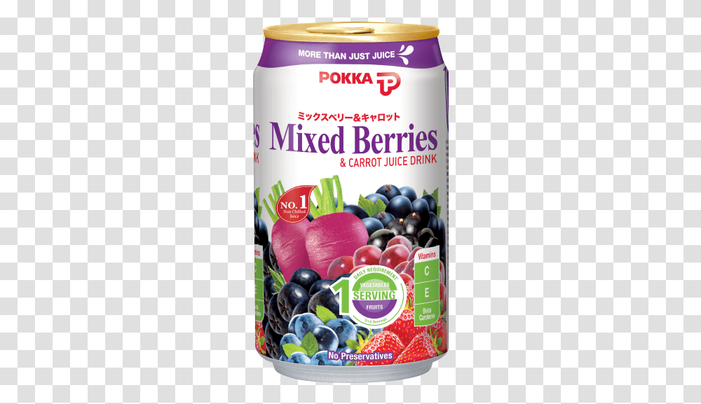 Mixed Berries Amp Carrot Juice Drink Pokka Mixed Berries Juice, Plant, Fruit, Food, Blueberry Transparent Png