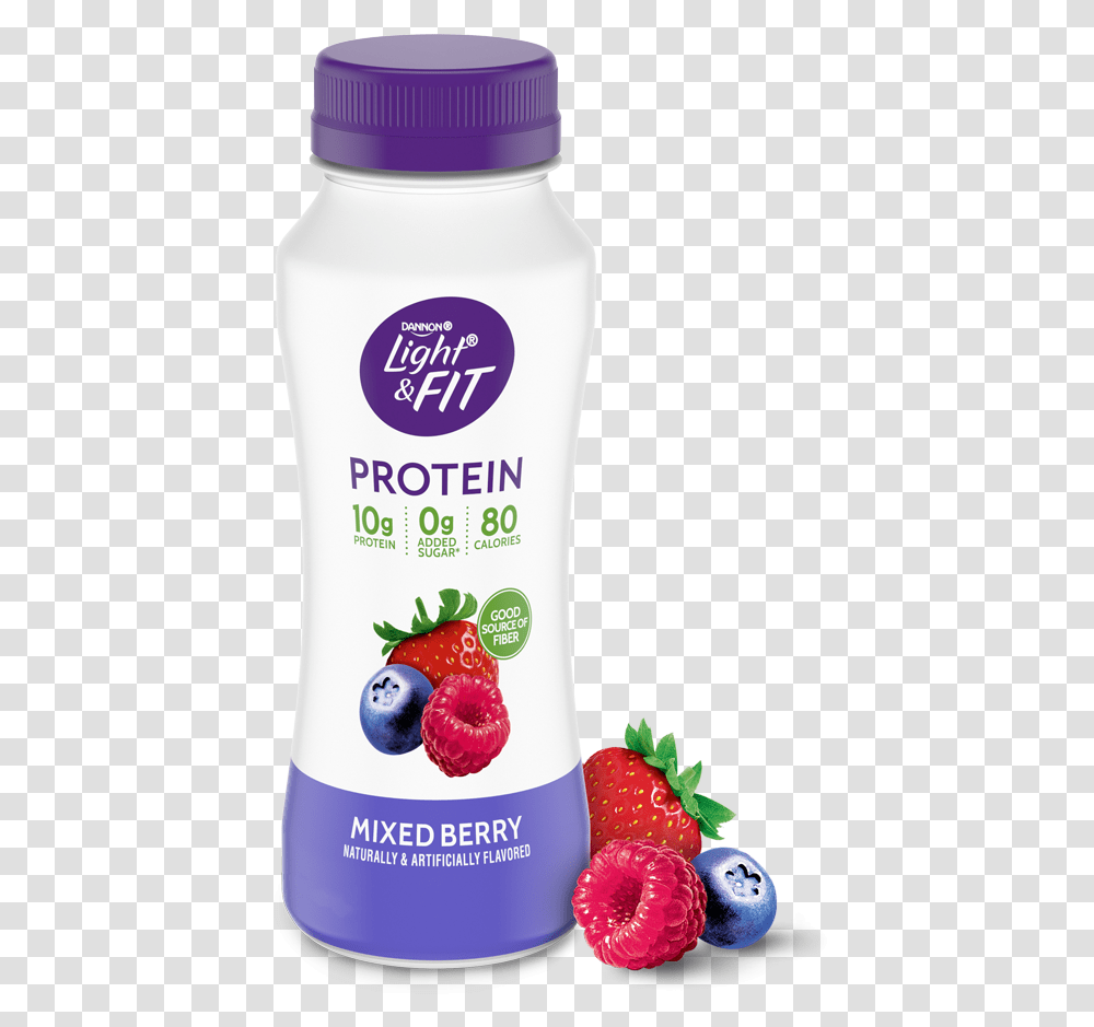 Mixed Berry Protein Smoothie Light And Fit Mixed Berry, Raspberry, Fruit, Plant, Food Transparent Png