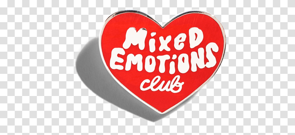 Mixed Emotions Club, Label, Heart, Sticker Transparent Png
