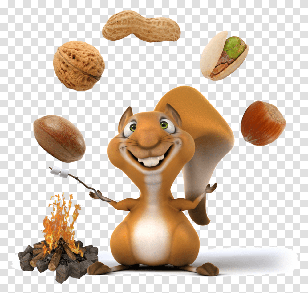 Mixed Nuts Animated Squirrel Nuts, Plant, Vegetable, Food, Grain Transparent Png