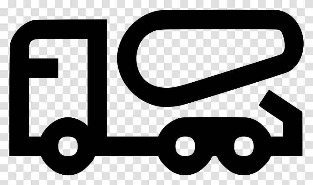 Mixer Truck Cement Concrete Dump Tiper Logo Truk Hitam Putih, Alphabet, Word Transparent Png