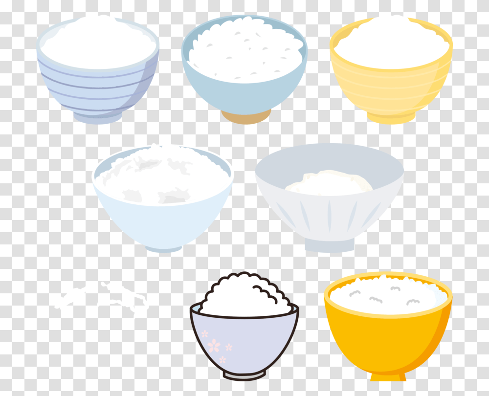 Mixing Bowlfoodbowl Bowls Of Rice Clipart, Glass, Beverage, Drink, Milk Transparent Png