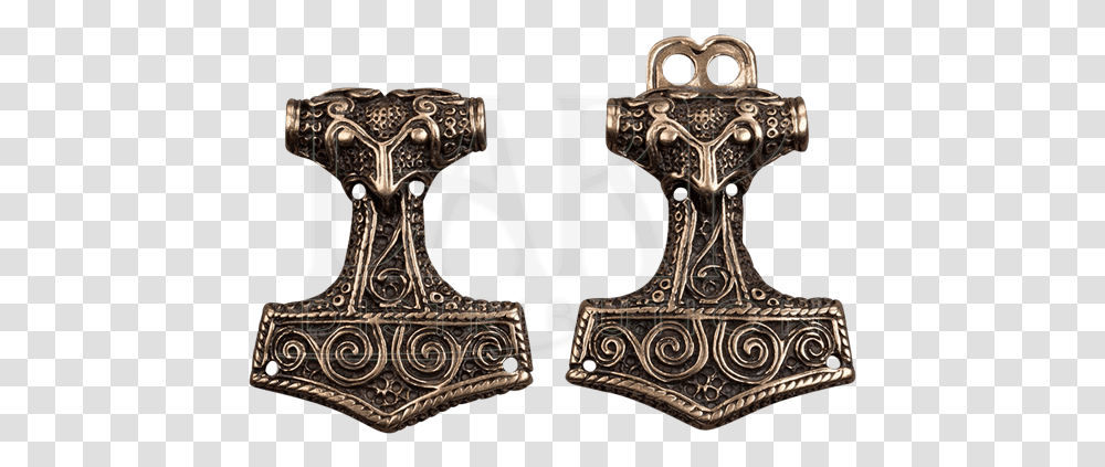 Mjolnir Clasp Antique, Bronze, Cross, Symbol, Text Transparent Png