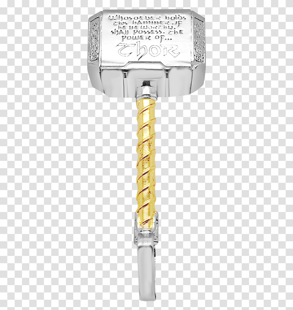 Mjolnir Necklace Brass, Stick, Cane, Hammer, Tool Transparent Png