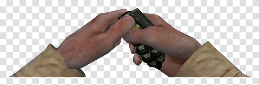 Mk 2 Grenade First Person Cooking Cod Airsoft Gun, Human, Finger, Hand, Wrist Transparent Png