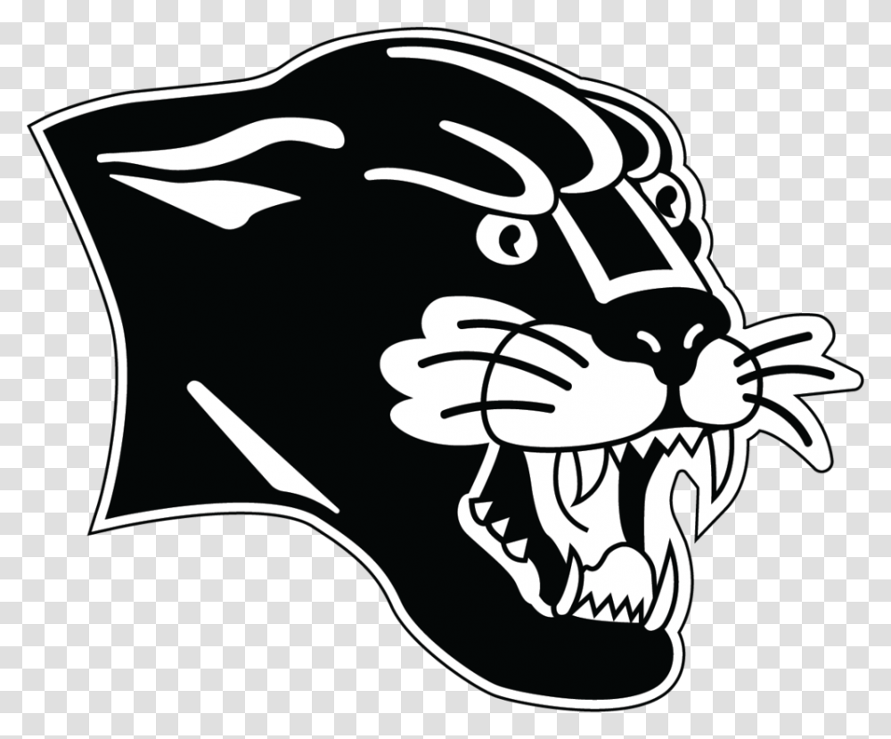 Mk Panther Head Illustration, Stencil, Label Transparent Png