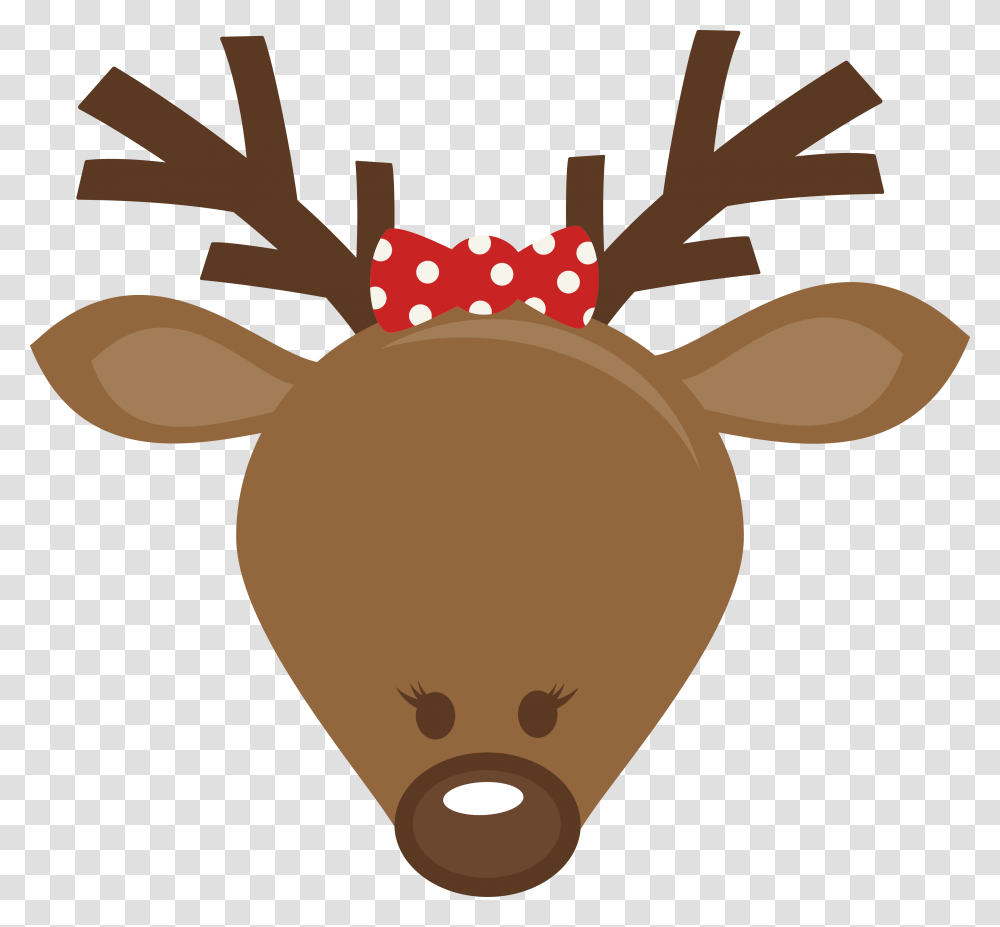 Mkc Cute Head Svg Rudolph The Red Nosed Reindeer Head, Bag, Bronze, Sack, Aircraft Transparent Png