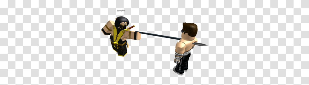 Mkx Scorpion Vs Johnny Cage Roblox Figurine, Person, Human, Toy, Ninja Transparent Png