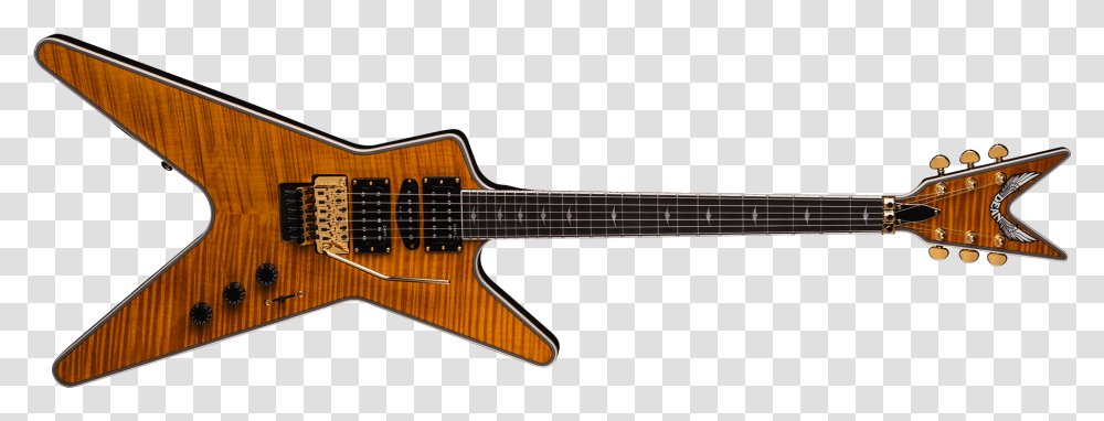 Ml Switchblade Floyd Hsh Trans Amber, Guitar, Leisure Activities, Musical Instrument, Electric Guitar Transparent Png