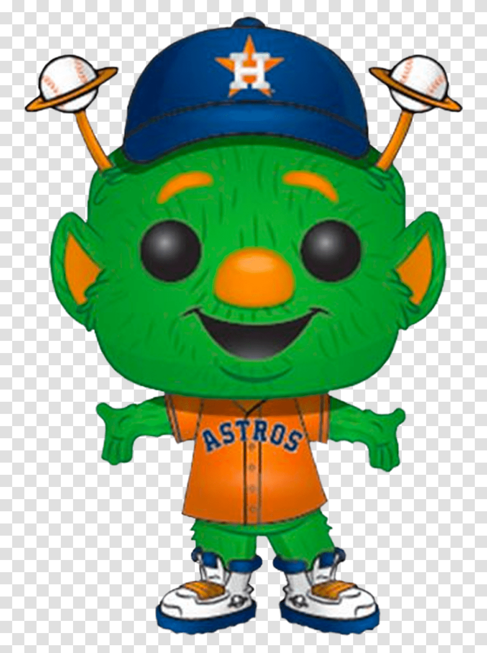 Mlb Baseball Orbit Houston Astros Mascot Pop Vinyl Figure Houston Astros Orbit, Toy, Birthday Cake, Dessert Transparent Png