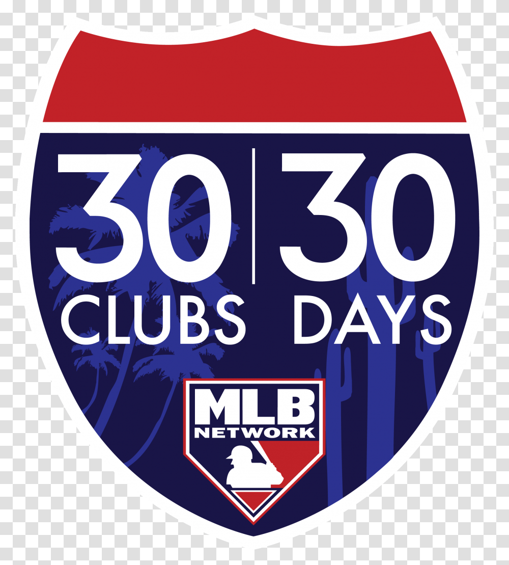 Mlb Network 30 Clubs 30 Days, Number, Label Transparent Png