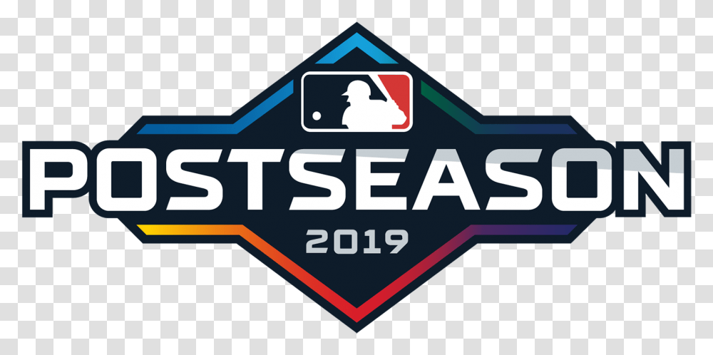 Mlb Postseason 2019 Logo, Label, Car, Vehicle Transparent Png