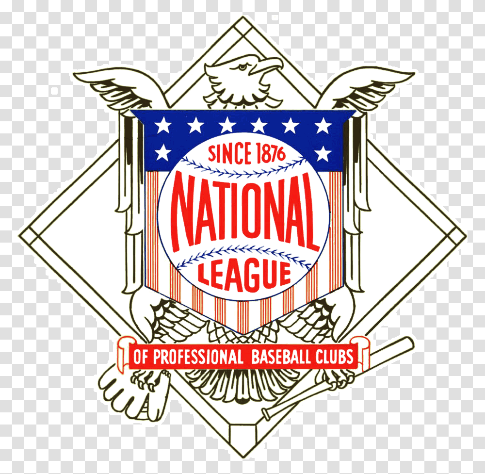 Mlb Team Logos National League Logo National League National League Baseball Logo, Symbol, Trademark, Emblem, Dynamite Transparent Png