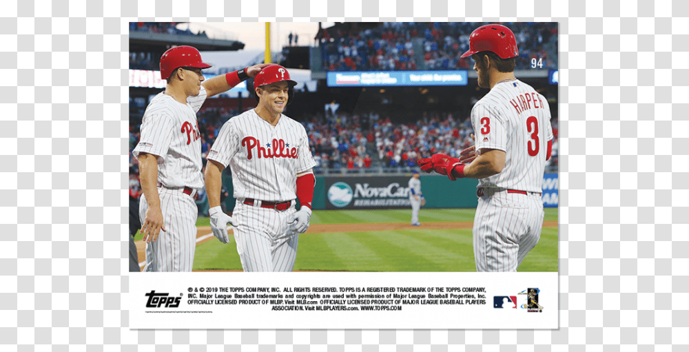 Mlb Topps Now Card Scott Kingery Bryce Harper, Person, Athlete, Sport Transparent Png