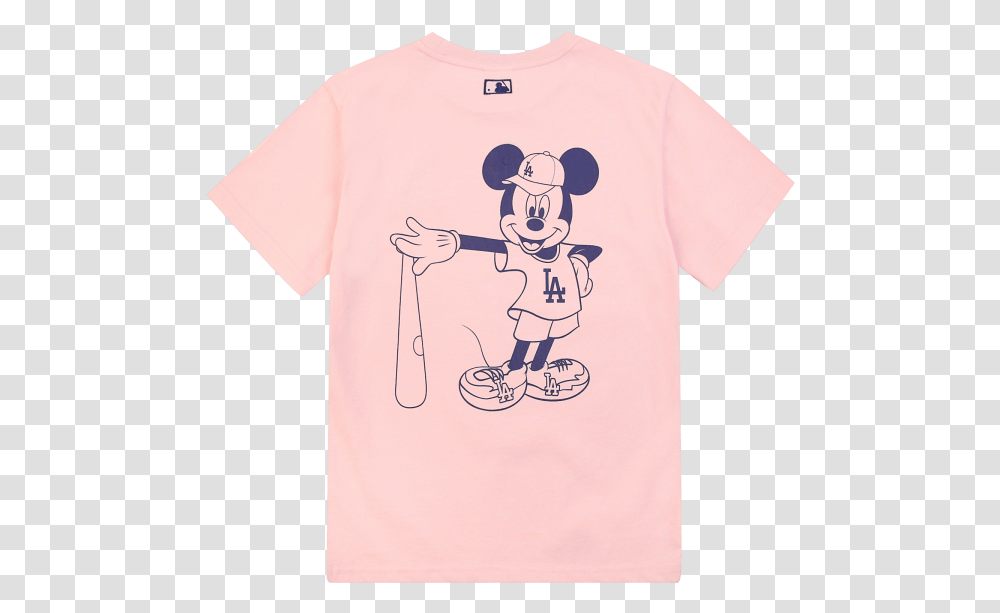 Mlb X Disney Mickey Mouse Back Graphic T Shirt La Dodgers Cartoon, Apparel, T-Shirt Transparent Png
