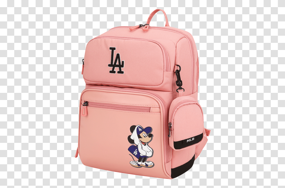 Mlb X Disney Mickey Mouse Backpack La Dodgers Mlb, Bag, Luggage, Person Transparent Png