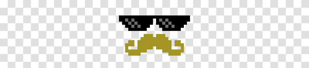 Mlg Glasses And Mustache Pixel Art Maker, First Aid, Pac Man Transparent Png