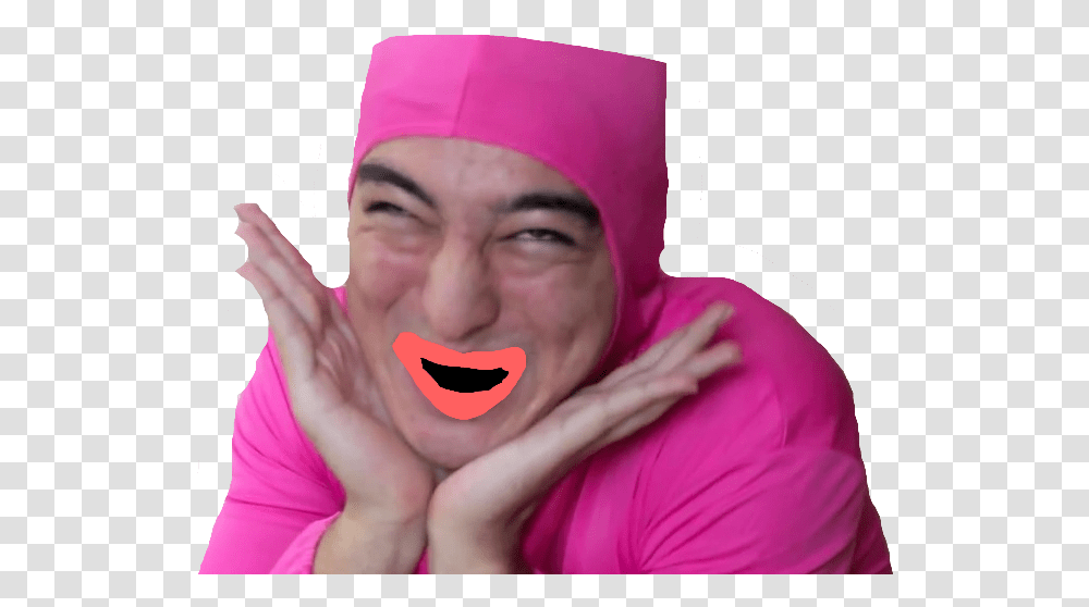 Mlg Pink Guy Gif, Face, Person, Finger Transparent Png