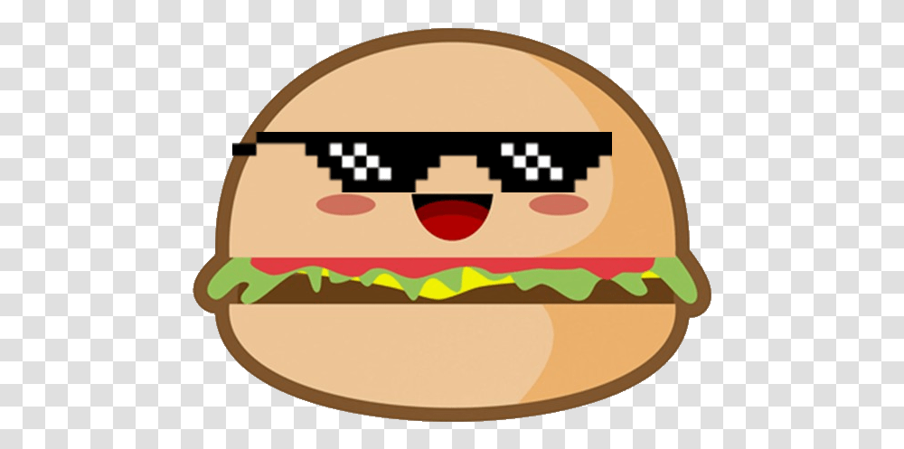 Mlgburger Discord Emoji Kawaii Burger, Food, Lunch, Meal Transparent Png