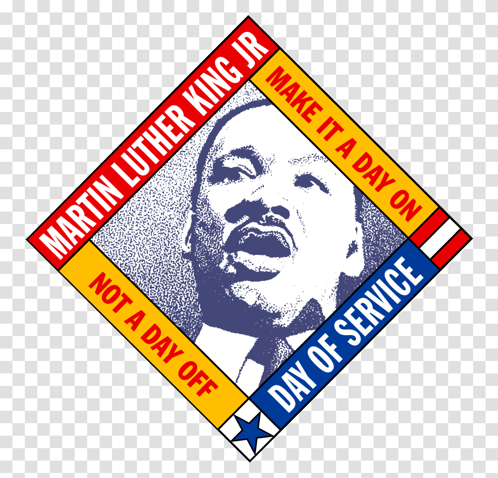 Mlk Day Logo Martin Luther King Jr Day Of Service 2019, Label, Poster, Advertisement Transparent Png
