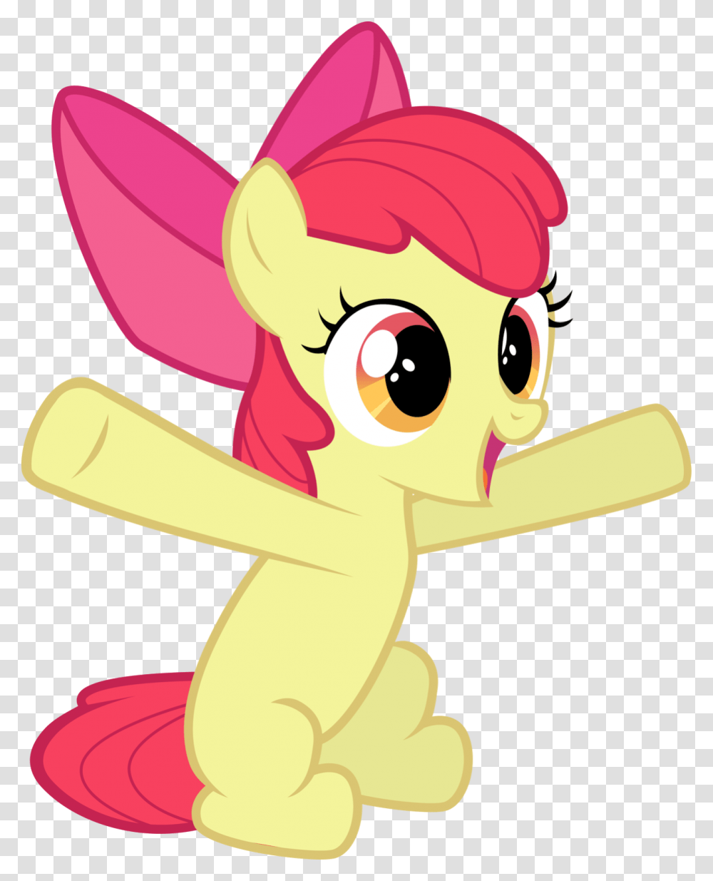 Mlp Apple Bloom Sitting, Apparel, Animal, Amphibian Transparent Png