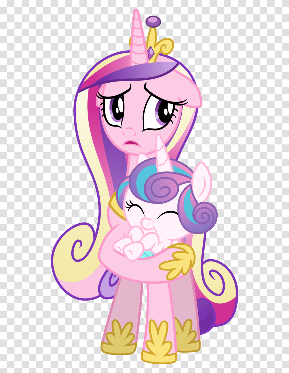 Mlp Cadence And Flurry Heart, Label, Birthday Cake Transparent Png