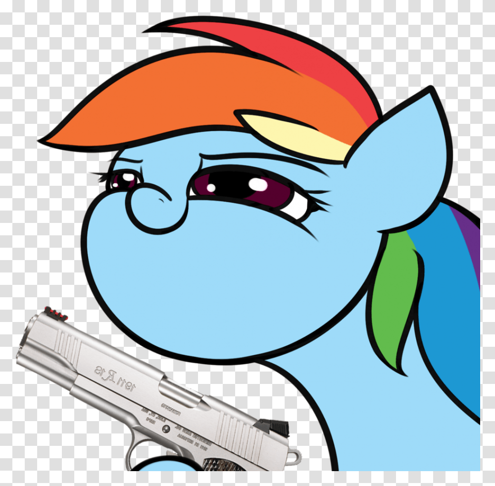 Mlp Delet This Rainbow Dash, Weapon, Weaponry, Gun, Handgun Transparent Png