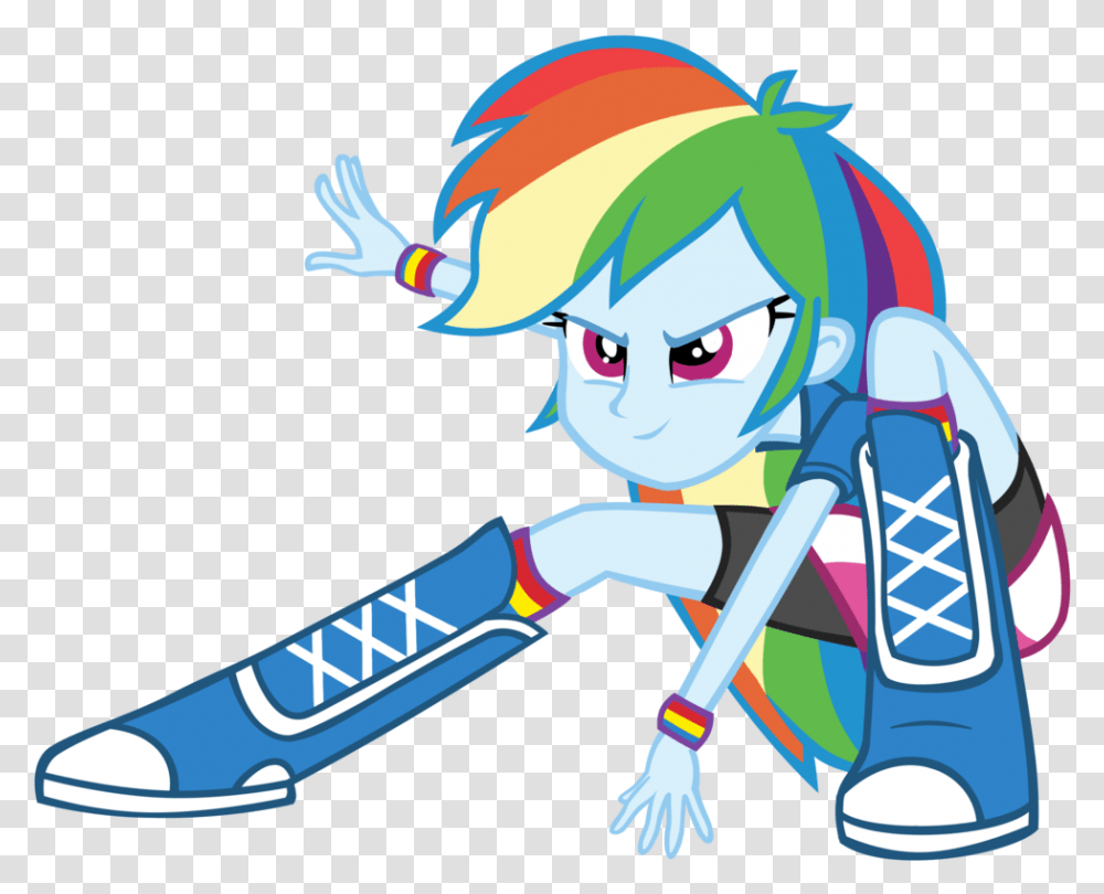 Mlp Equestria Girls Friendship Games Rainbow Dash, Drawing, Doodle Transparent Png