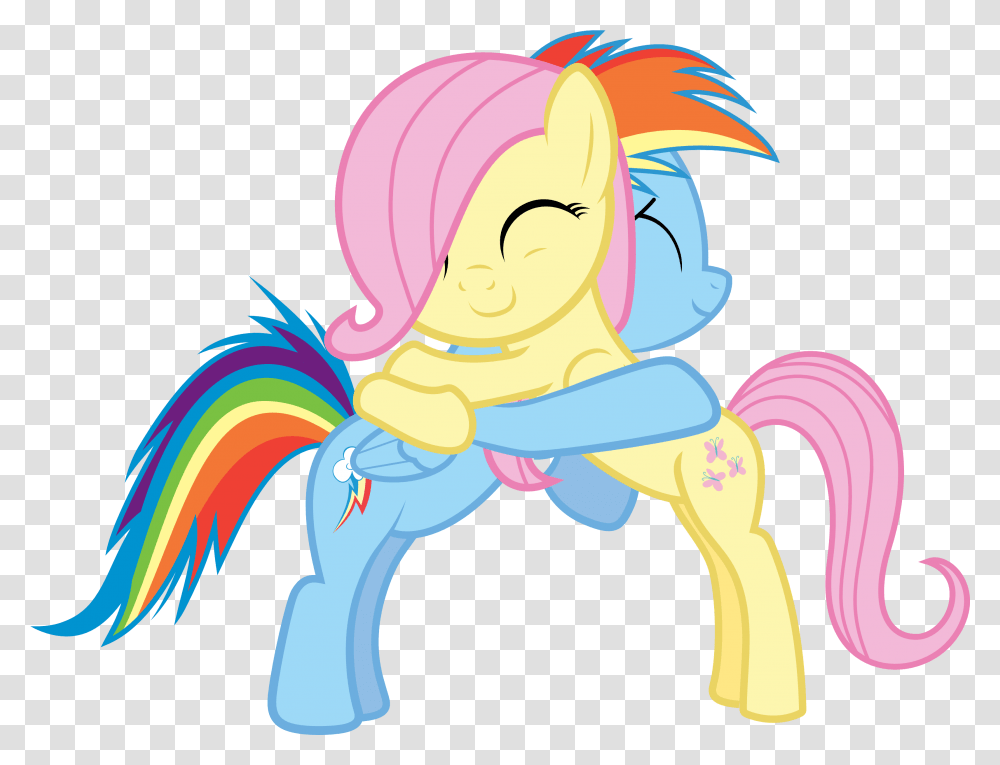 Mlp Filly Fluttershy And Rainbow Dash, Drawing, Outdoors Transparent Png