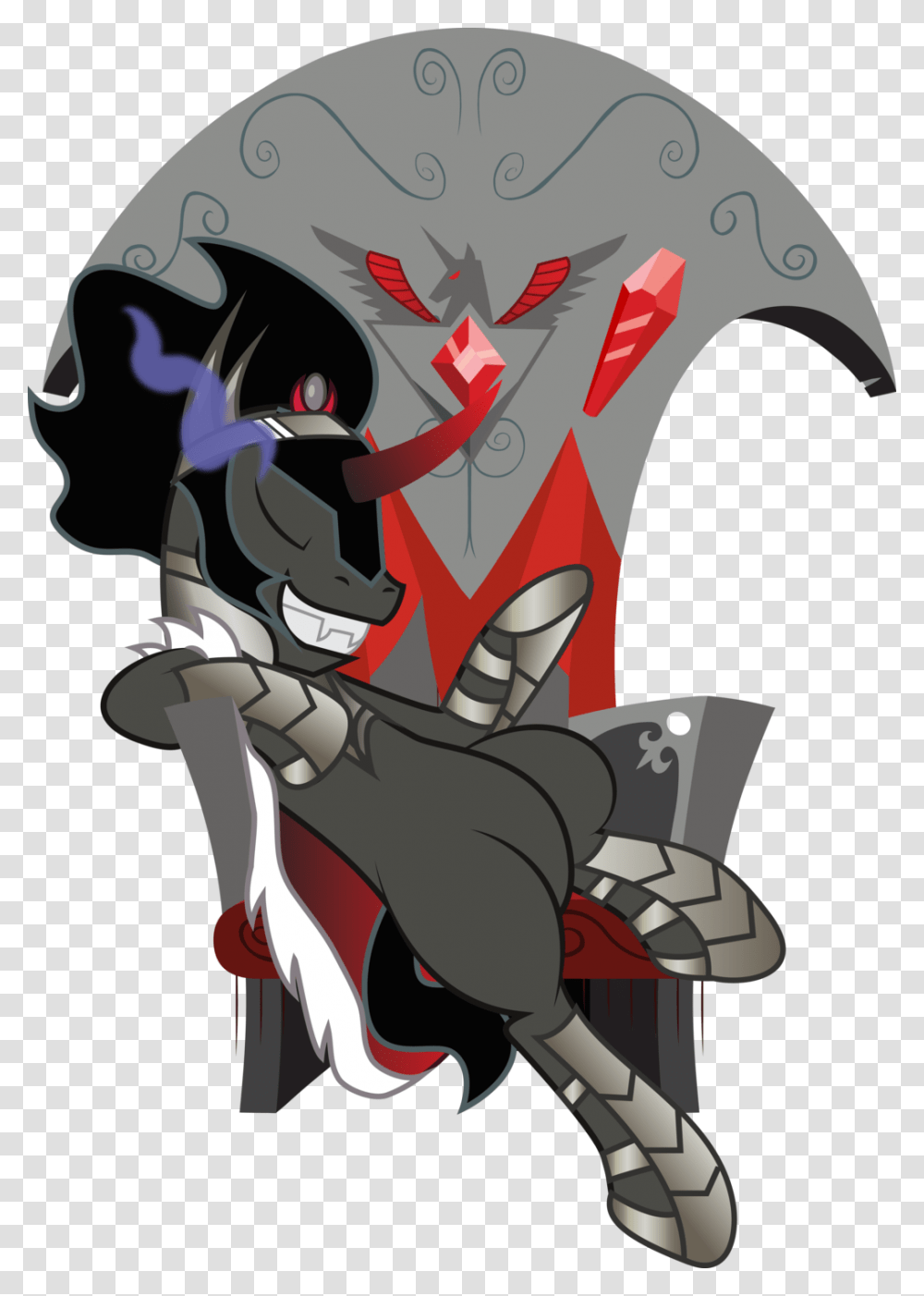 Mlp King Sombra Throne, Hand, Knight, Emblem Transparent Png
