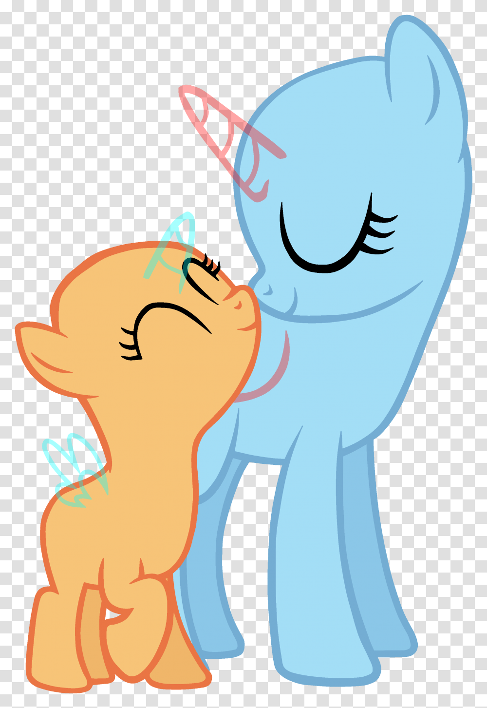 Mlp Mother And Daughter Base, Head, Hand, Neck, Label Transparent Png