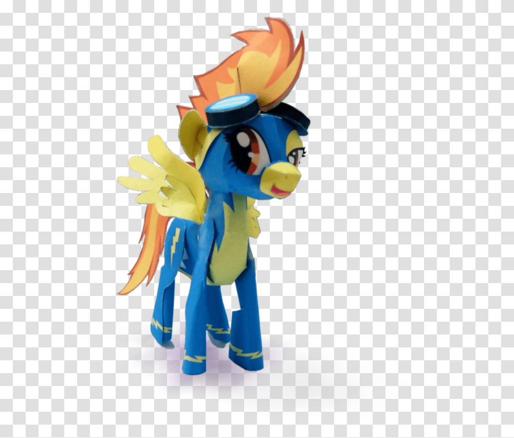Mlp Papercraft Spitfire, Toy, Figurine, Performer, Leisure Activities Transparent Png