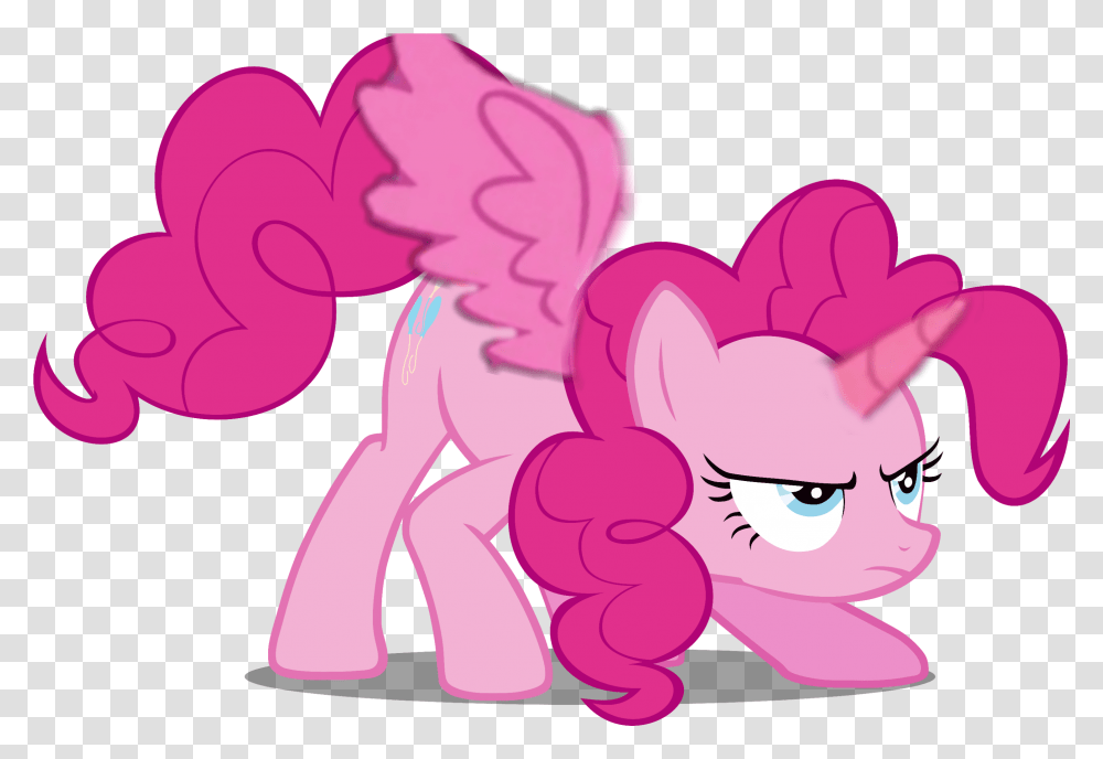 Mlp Pinkie Pie Angry, Graphics, Art, Purple, Cupid Transparent Png