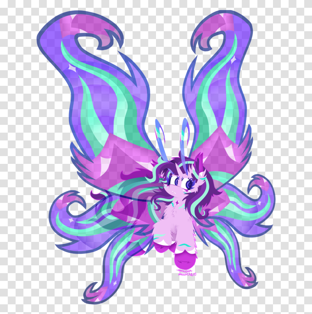 Mlp Starlight Glimmer As A Breezie, Purple, Pattern Transparent Png