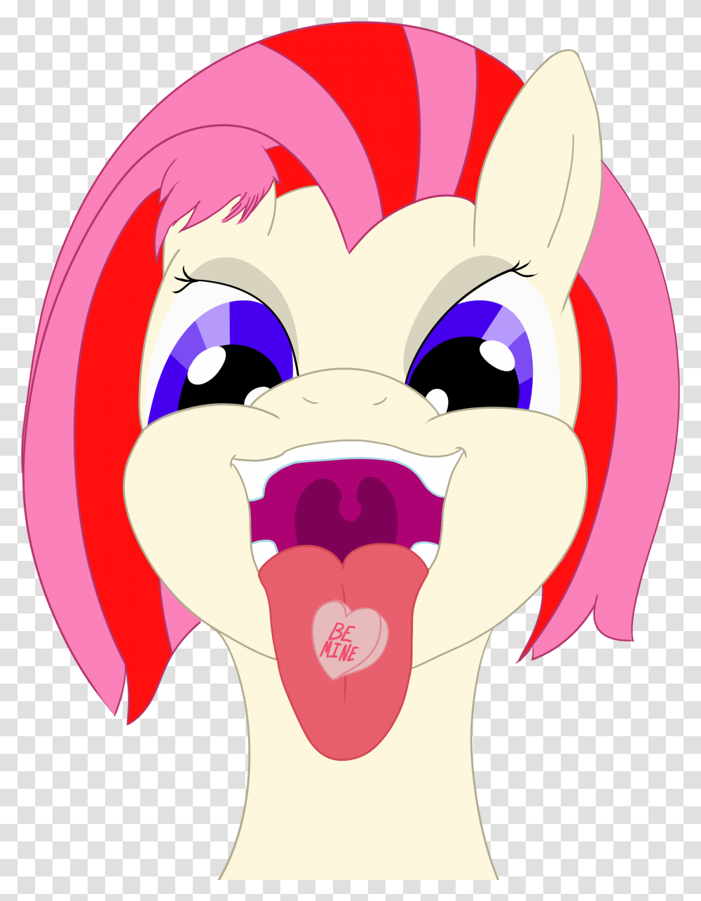 Mlp Tongue Click Cartoon, Mammal, Animal, Mouth, Lip Transparent Png