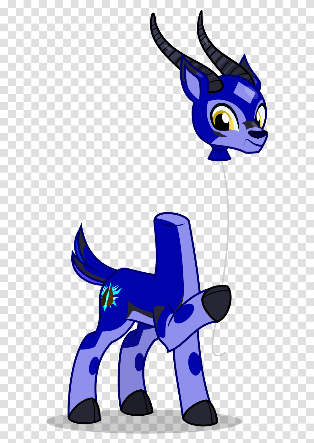 Mlp Trailgrazer Balloon Head Gazelle Male Oc Oc Cartoon, Animal, Drawing Transparent Png