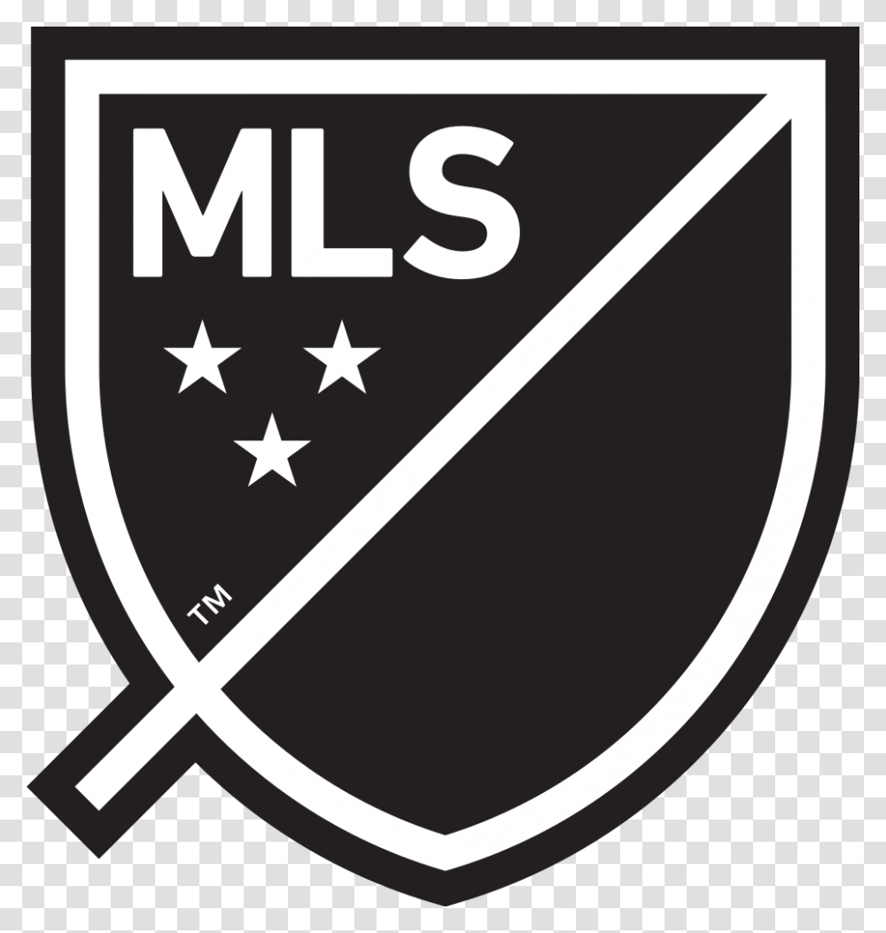 Mls Crest Logo Mono Rev Black Orlando City Mls Logo, Armor, Shield, Trademark Transparent Png